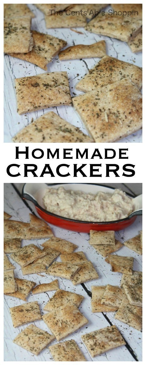 Easy Homemade Crackers that literally take MINUTES to make. You'll wonder why you never made them before!
