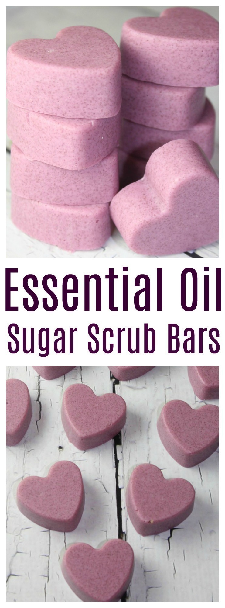 These Homemade Sugar Scrub Bars with Essential Oils are so easy and make a wonderful gift idea!