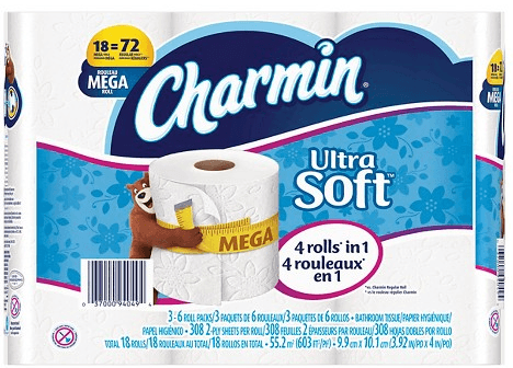 Target: Charmin 18 ct Mega Pack Toilet Paper $12 + FREE Shipping