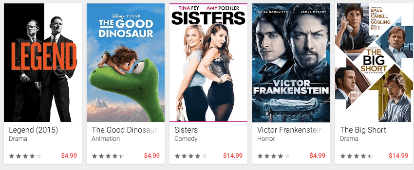 Google Play: 50% OFF ANY One Movie Rental
