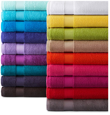 JCPenney: 10 Full Size Home Expressions Bath Towels $22
