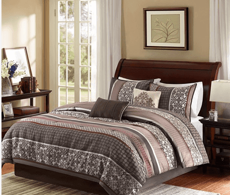 Geometric Damask 5PC Comforter Set $49.99