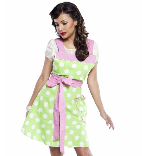 Flirty Aprons Flash Sale: Betty Lime Polka-dot Apron just $10.99 + FREE Shipping