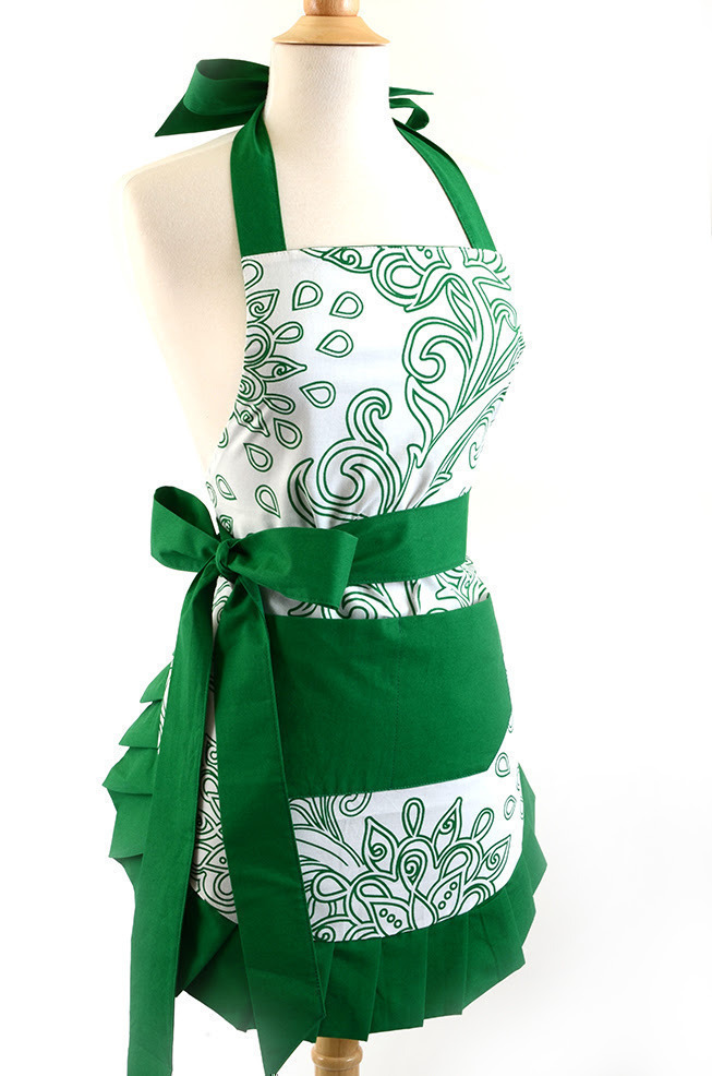 Flirty Aprons Flash Sale: Green Goddess Apron $11.99 + FREE Shipping