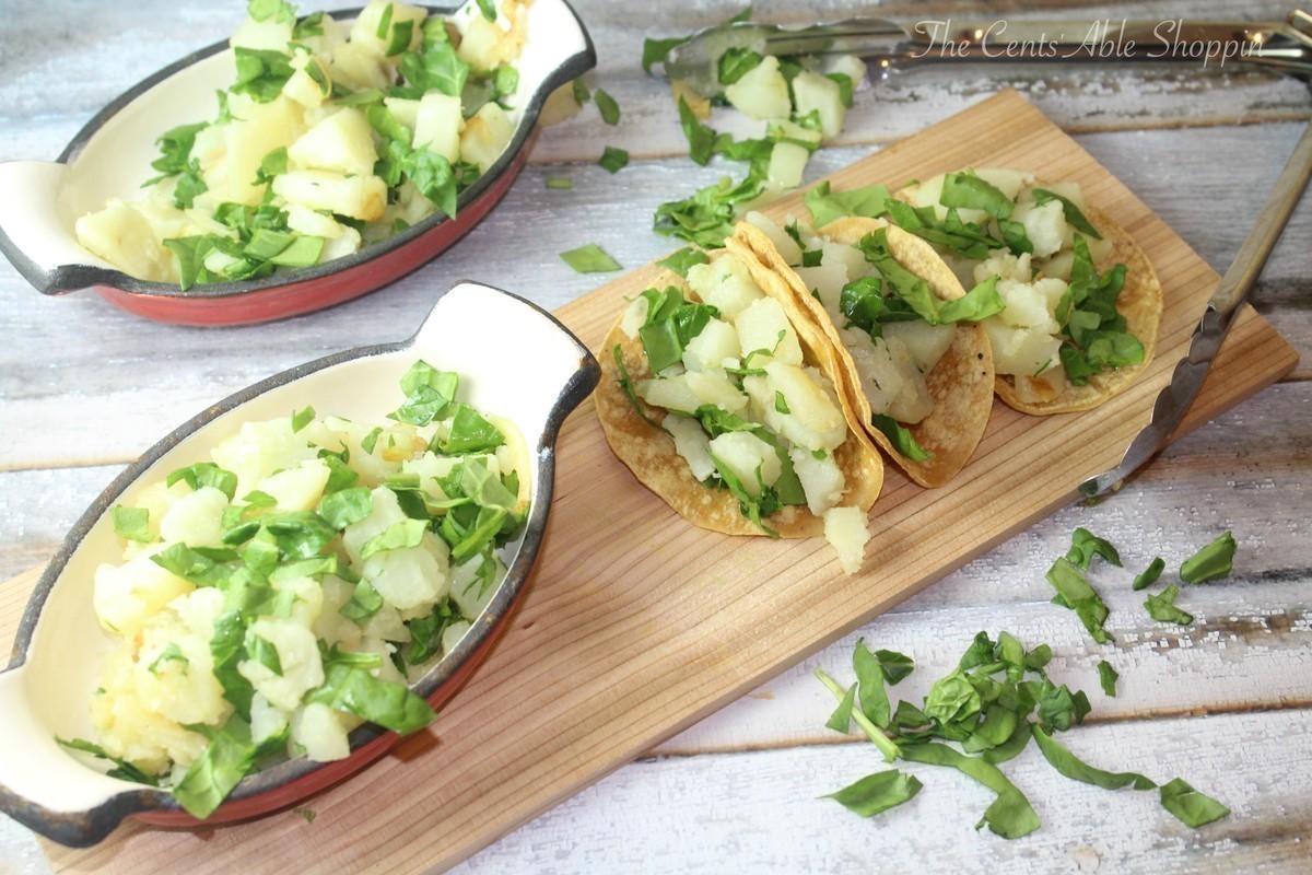 Potato & Spinach Tacos