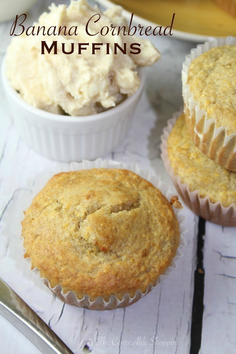 Banana Cornbread Muffins