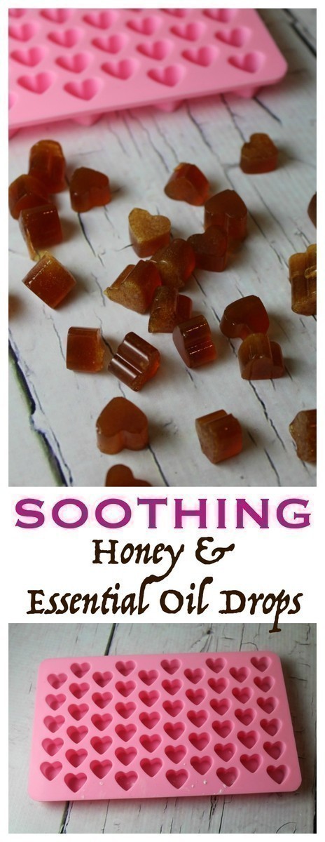 Making your own soothing honey and essential oil drops is SO easy!