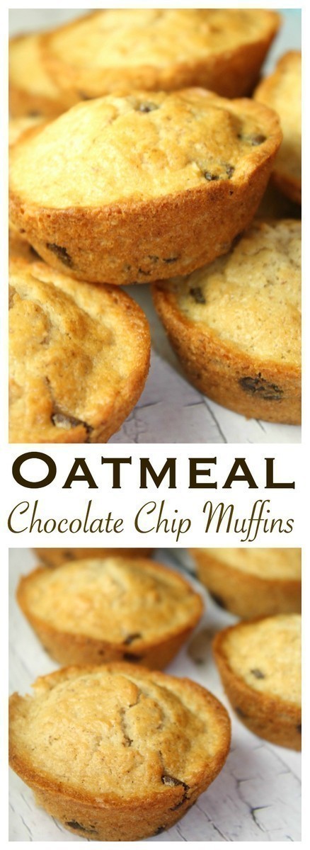 Oatmeal Chocolate Chip Muffins