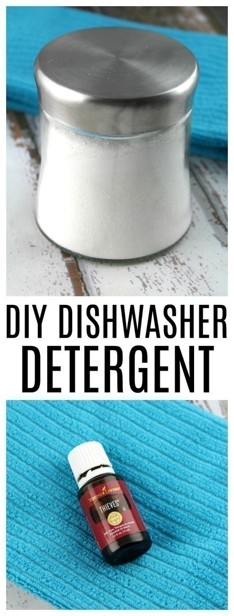 Ditch your toxic dishwasher detergent powder or tablets in favor of this DIY dishwasher powder - made with just a few simple ingredients.