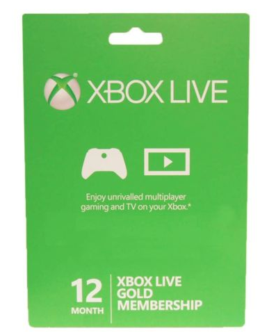 XBOX Live 12 month Gold Membership $39.99