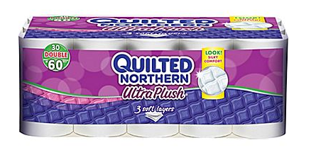 Staples: Quilted Northern 30 Double Roll Ultra Plush $9.99