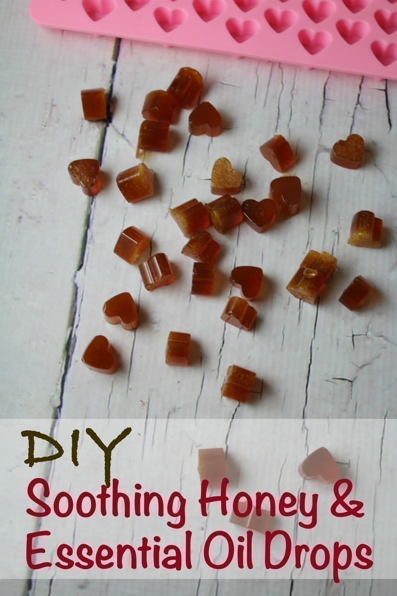 Making your own soothing honey and essential oil drops is SO easy!