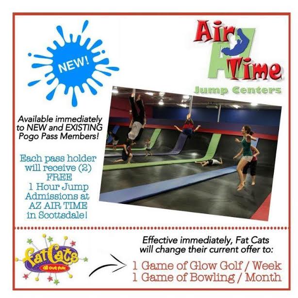 NEW POGO Pass Venue (AZ Air Time) + FREE Admission to 17 Venues!