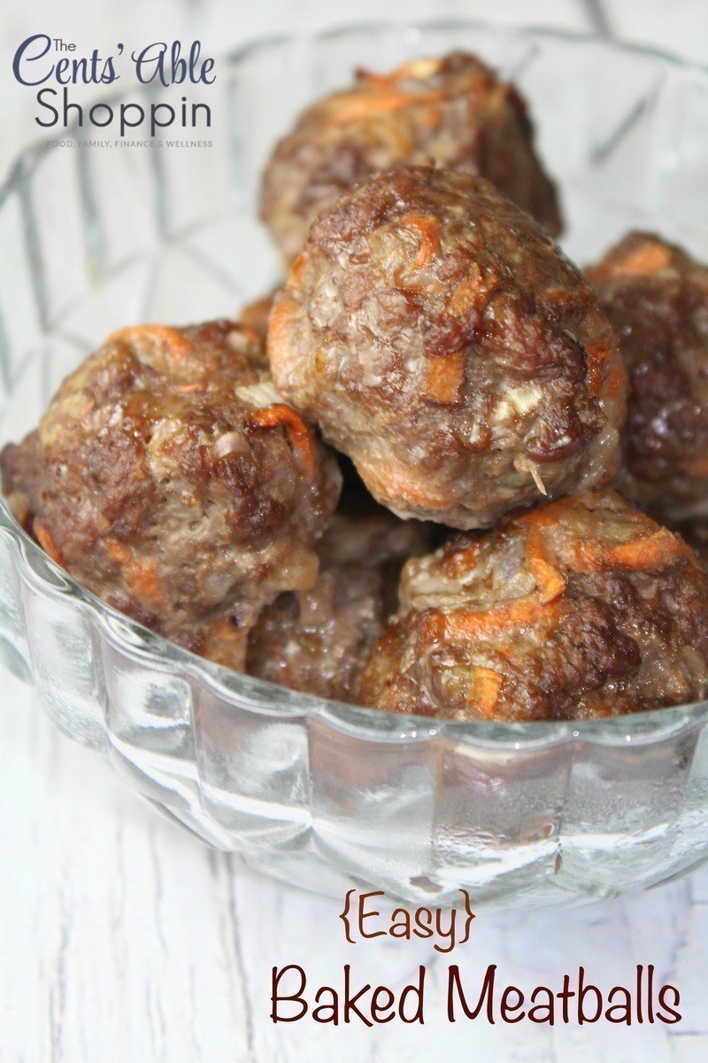 Easy Oven Baked Meatballs