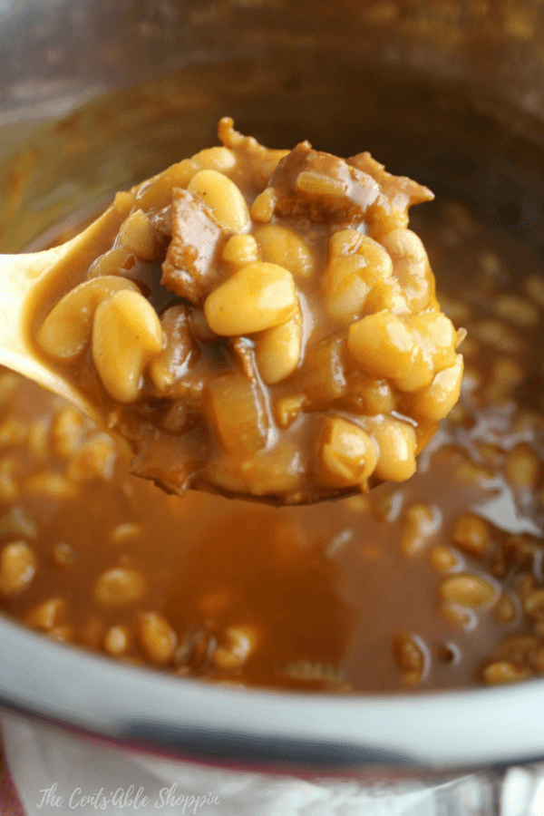 These Instant Pot Baked Beans are a little bit of sweet and a little bit of smoky!  They are easy to make, and perfect for the next summer BBQ!