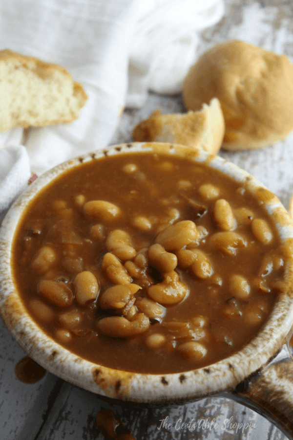 These Instant Pot Baked Beans are a little bit of sweet and a little bit of smoky!  They are easy to make, and perfect for the next summer BBQ!