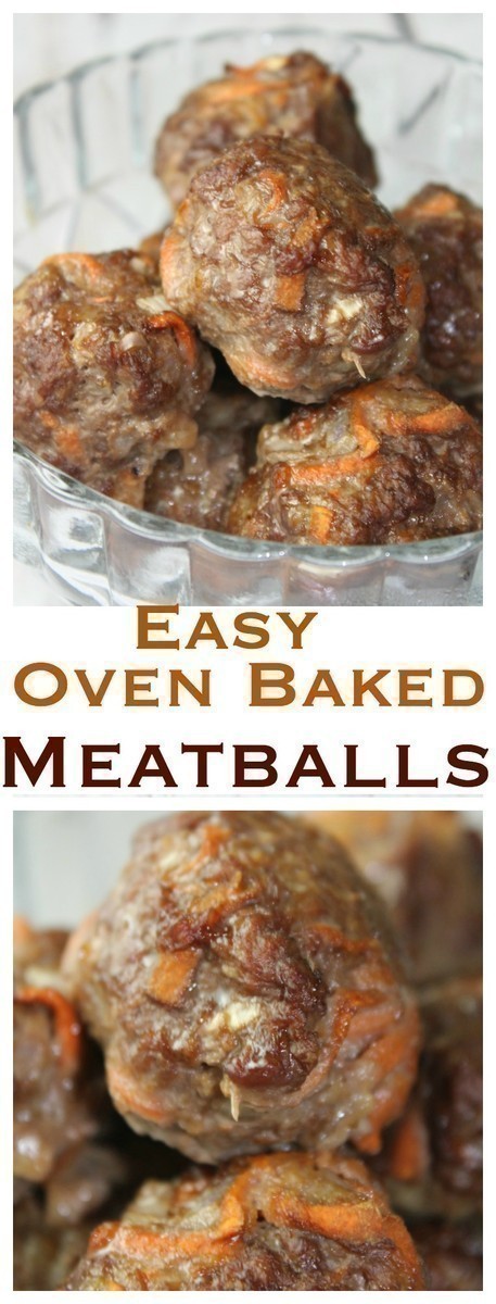 Easy Oven Baked Meatballs