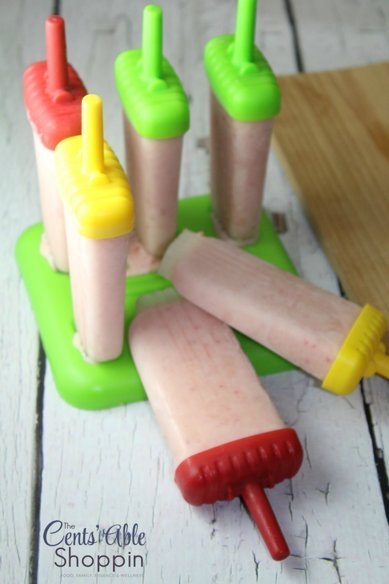 Raw Milk Strawberry Pineapple Peach Popsicles