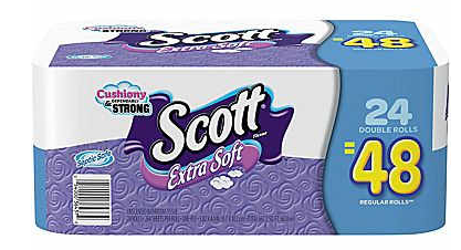 Staples: Scott Extra Soft Toilet Paper 24 Double Rolls $7.99