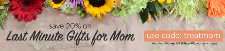 LivingSocial: 20% OFF Last Minute Gifts for Mom