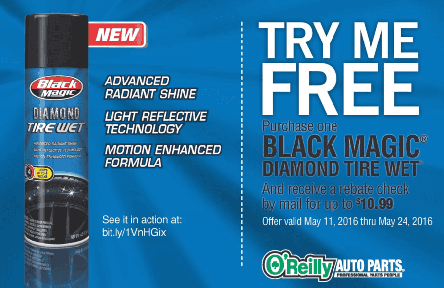 FREE Black Magic Diamond Tire Wet {After Rebate}