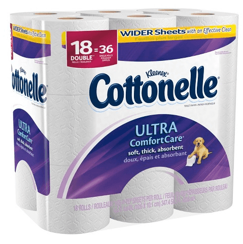 Target:  2 Cottonelle 18 ct Double Roll + $5 Gift Card just $15