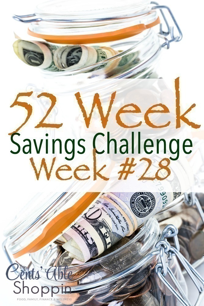 52 Week Savings Challenge Week 28