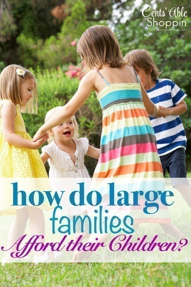 How do Large Families Afford their Children