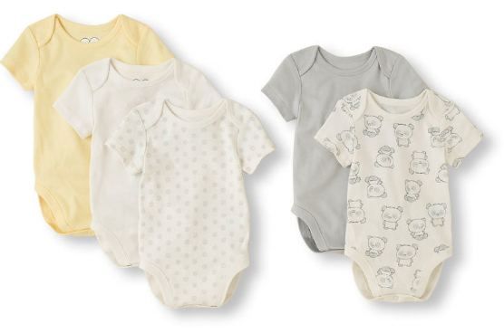 The Children’s Place: Unisex Baby Dots And Stripes Bodysuit 5-Pack $6 + FREE Shipping