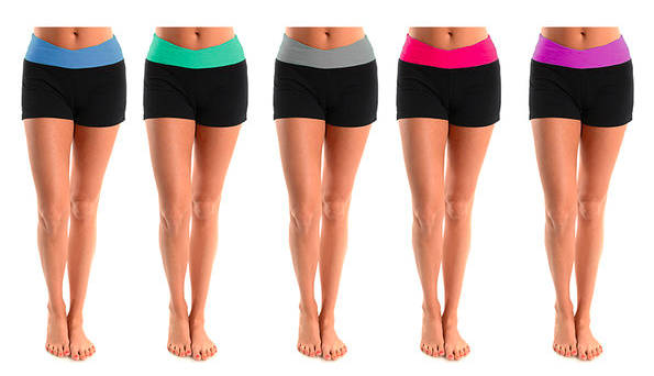 Women’s 5 pk Foldable Shorts $16.99 + FREE Shipping