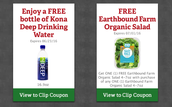 Sprouts: FREE Bottle of Kona Water + More