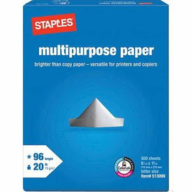 Staples: Multipurpose Paper as low as $.01 (Ends Today)