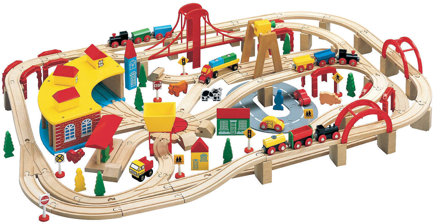 Walmart: Wooden Train Play Set, 145-Piece just $59.97