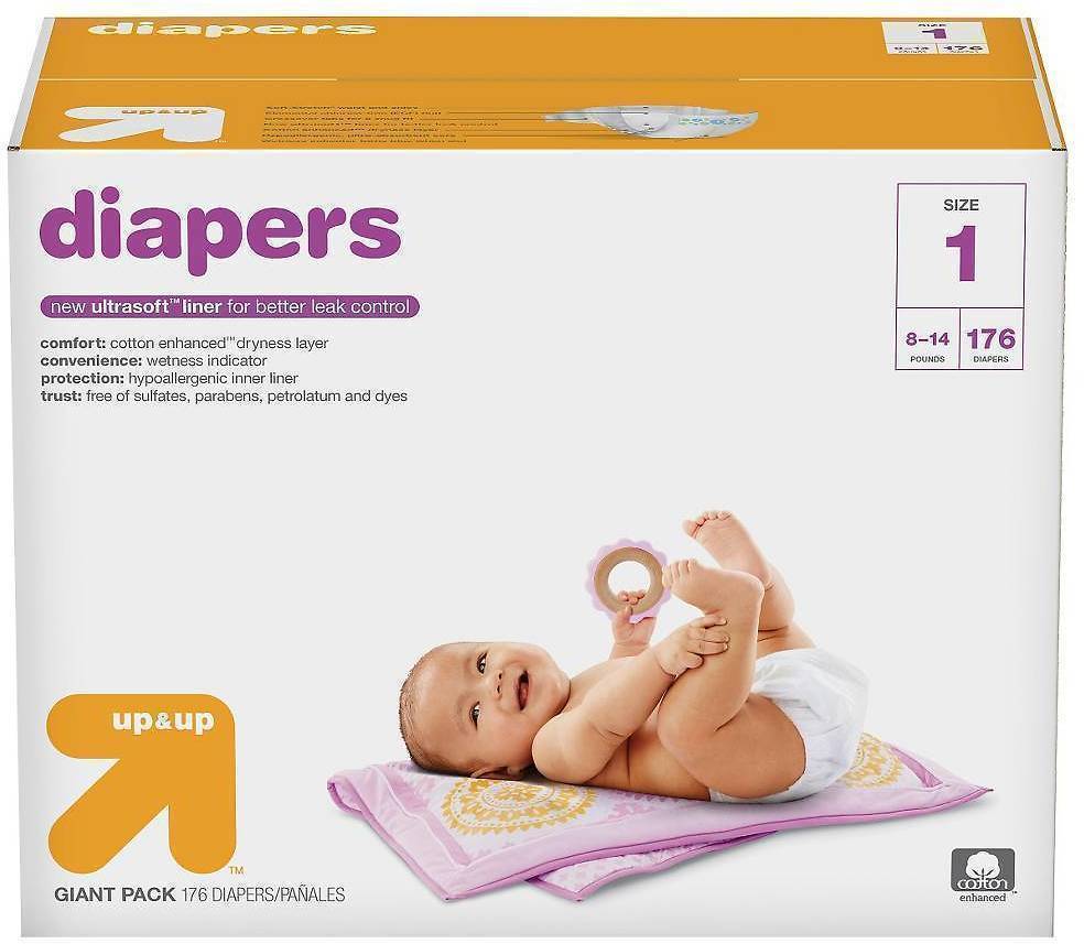 Target: $20 Gift Card with 3 Up and Up Box Diapers