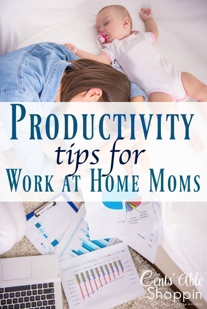 Productivity Tips for Work at Home Moms