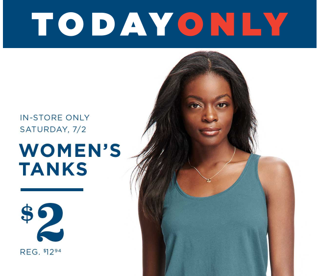Old Navy: Women’s Tanks just $2