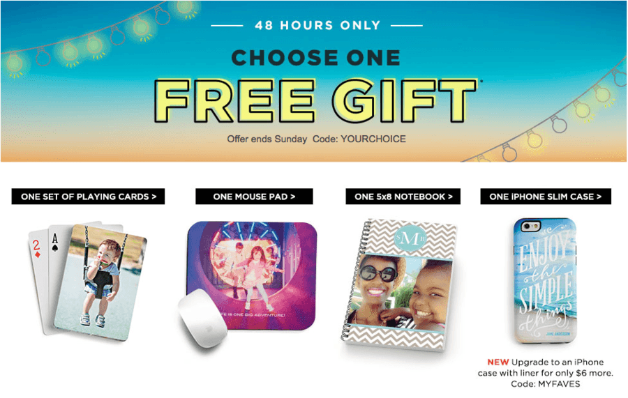 Shutterfly: Choose 1 of 4 FREE Gifts (48 Hours Only)