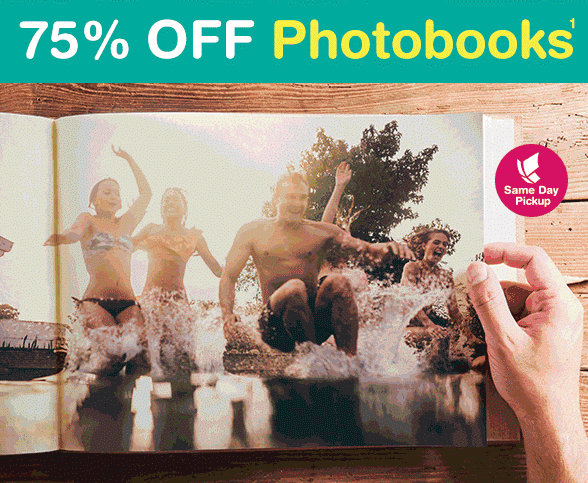 Walgreens: 75% OFF Photobooks with Same Day Pickup