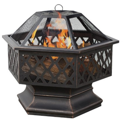 Target: UniFlame 6-Sided Oil Rubbed Bronze Outdoor Fire Pit  $40