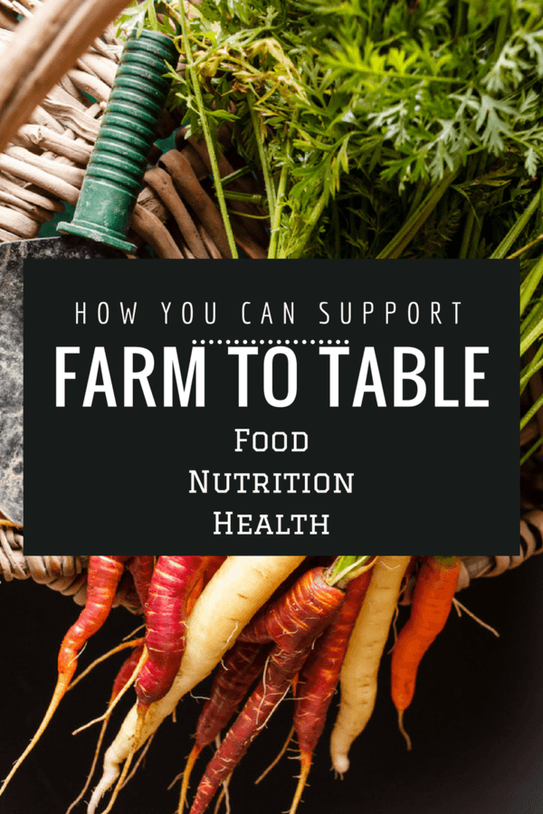 How you can Support Farm to Table  