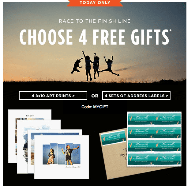 Shutterfly: Your Choice of 4 FREE Gifts