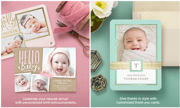 12 FREE Baby Birth Announcements or Thank You Cards
