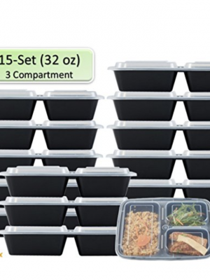 Amazon: 15 pk Meal Prep Containers