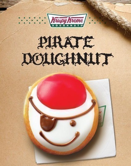 Krispy Kreme Talk Like a Pirate Day ~ September 19th (FREE Donut or Dozen Donuts)