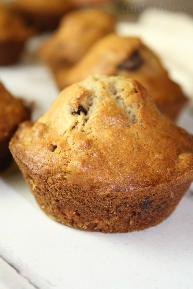 Maple Sweetened Banana Muffins