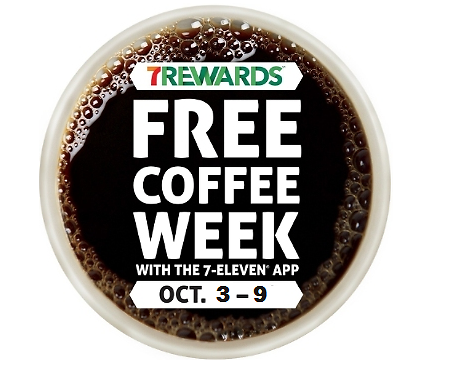 7 Eleven: FREE Coffee Week