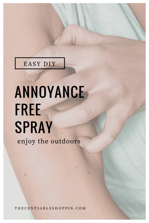 Easy DIY Annoyance Free Spray for the Outdoors