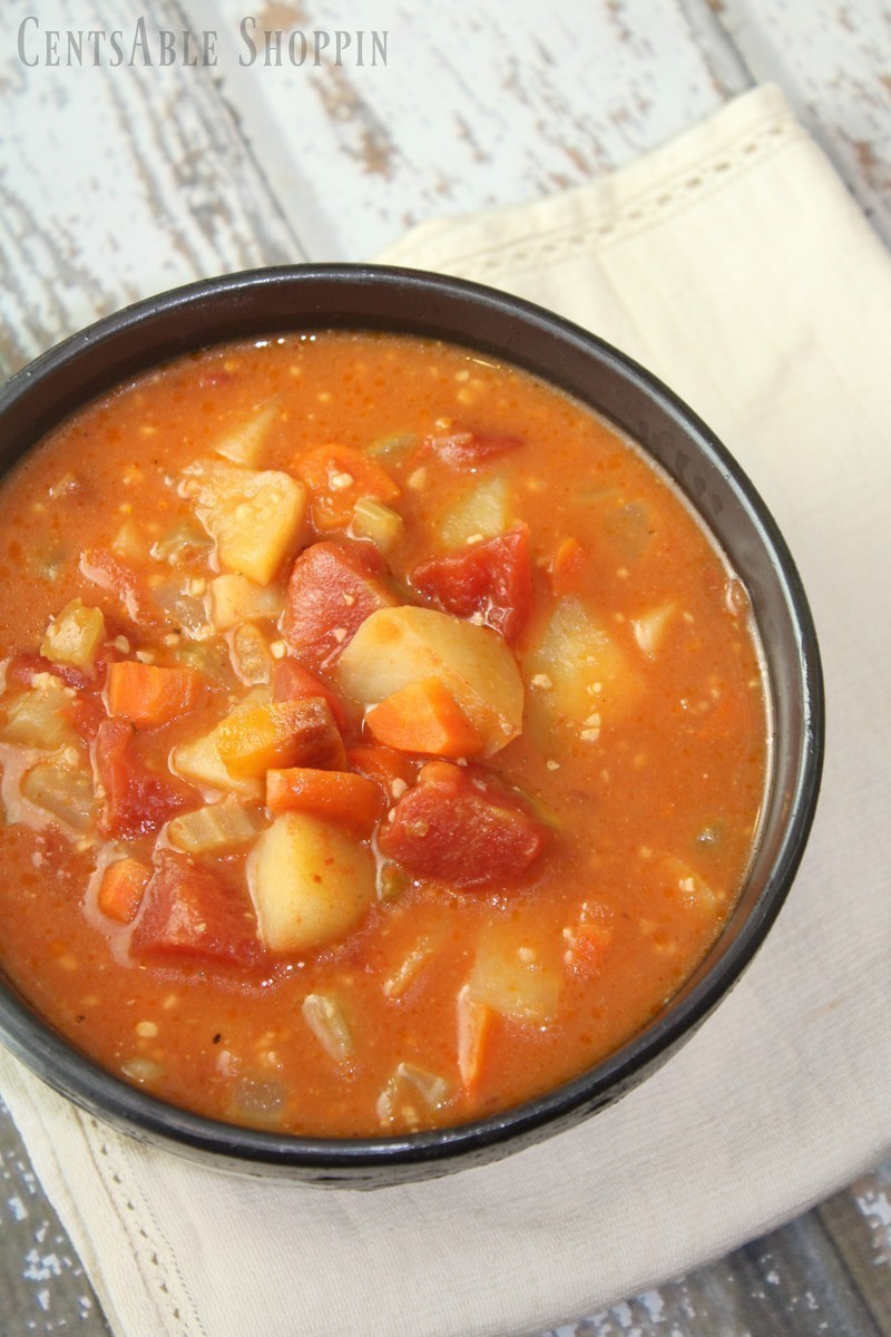 Chunky Tomato and Vegetable Soup