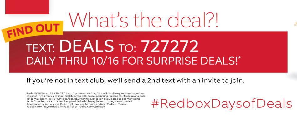 Redbox 10 Days of Deals