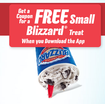 FREE Small Dairy Queen Blizzard Treat